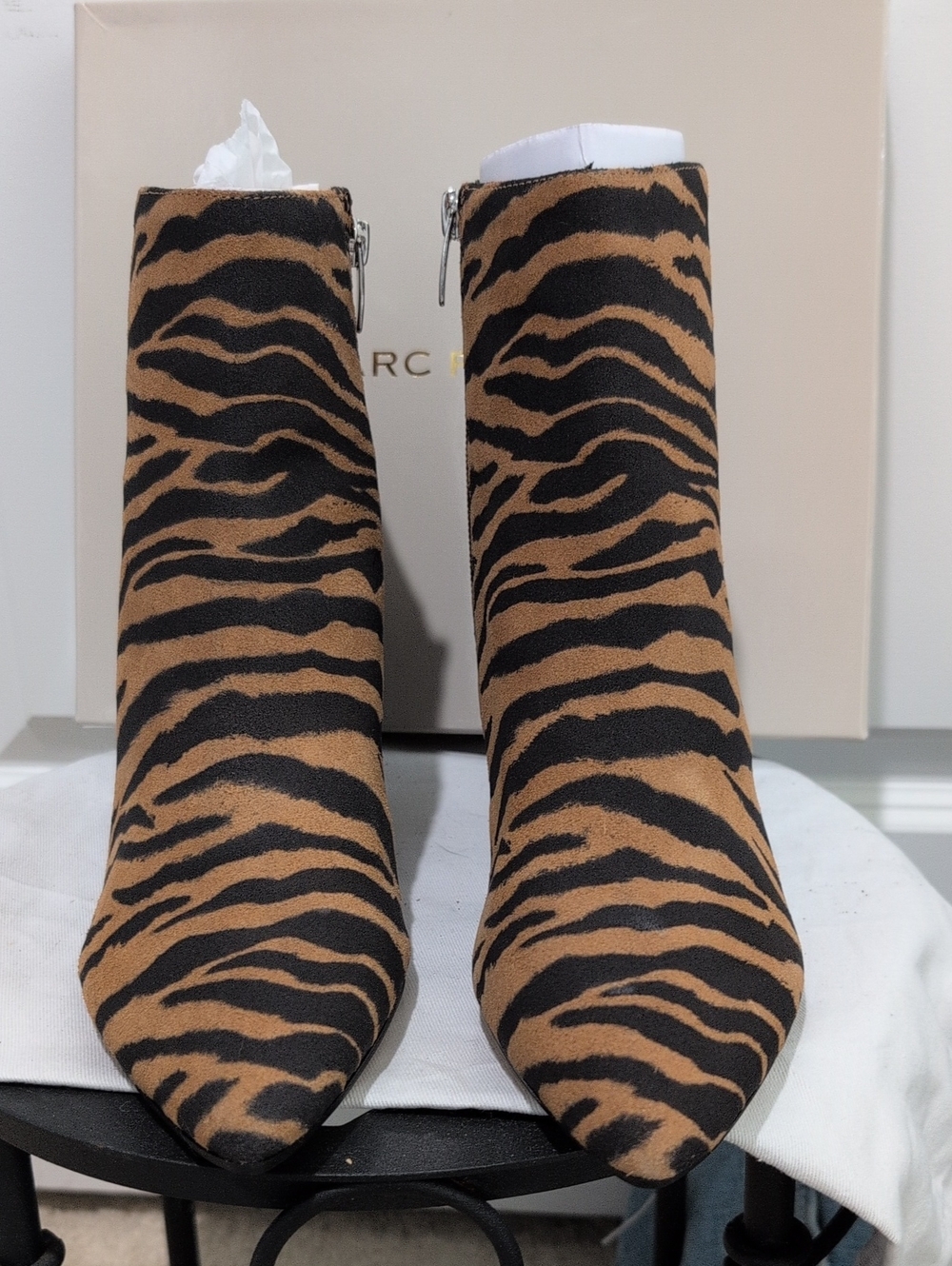 NWT Marc Fischer Animal Print Leather Upper Boots